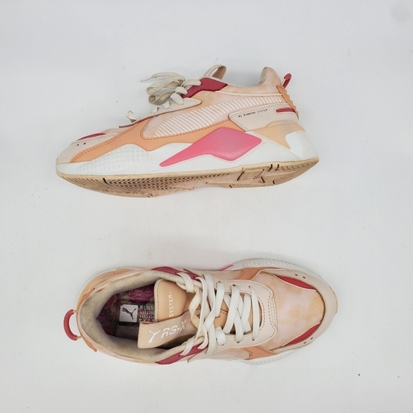 PUMA Shoes Womens 9 RS-X FESTIVAL 374530-01 White/Pink Sand Casual Running - Picture 11 of 13